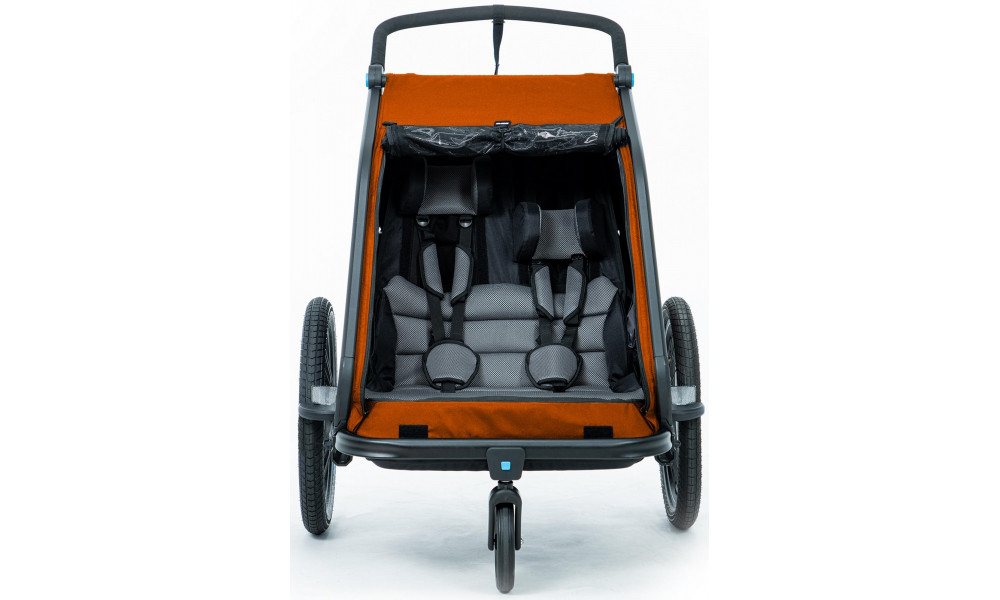 Прицеп Cube Kids Double CMPT X Actionteam grey'n'orange - 6