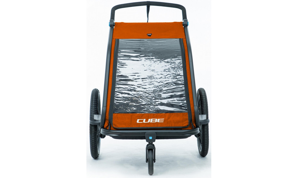 Прицеп Cube Kids Double CMPT X Actionteam grey'n'orange - 8