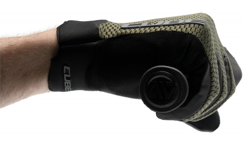 Gloves Cube Gravity Long TM olive'n'grey - 2