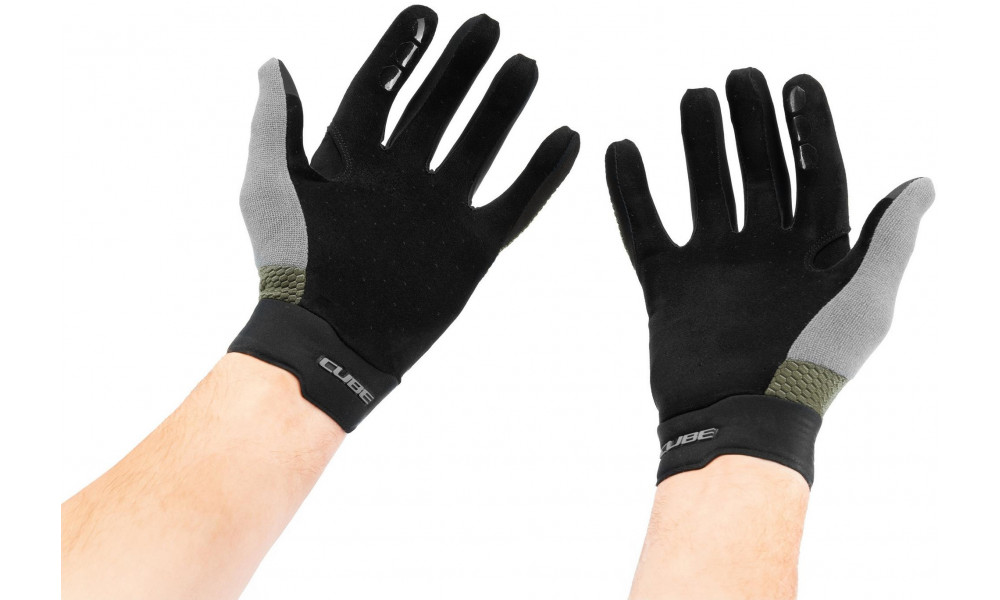 Gloves Cube Gravity Long TM olive'n'grey - 5