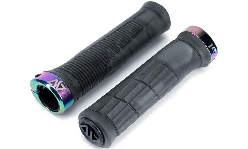 Grips ACID Endure 138mm Lock-on translucent black 'n' oilslick - 4