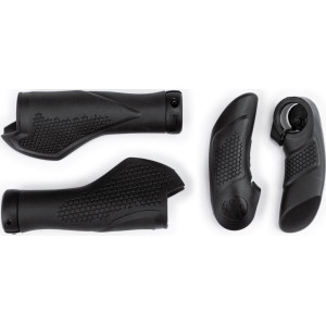 Ручки руля Natural Fit Comfort Lock-on with bar ends black