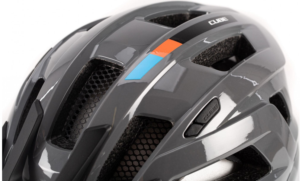 Helmet Cube STEEP X Actionteam grey'n'orange - 4