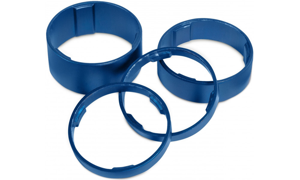 Headset spacer set RFR 5/10/15mm blue (4 pcs.) 