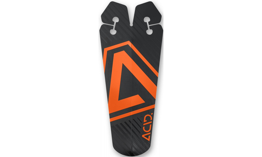 Mudguard rear ACID Splash 110x270mm black'n'orange - 1