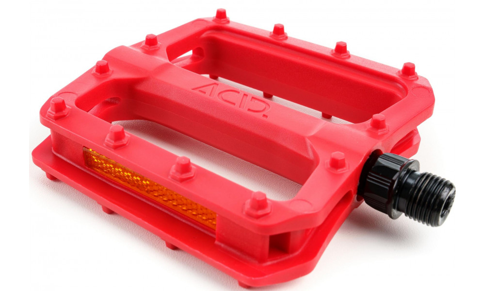 Pedals ACID Flat C3-ZP plastic red - 3