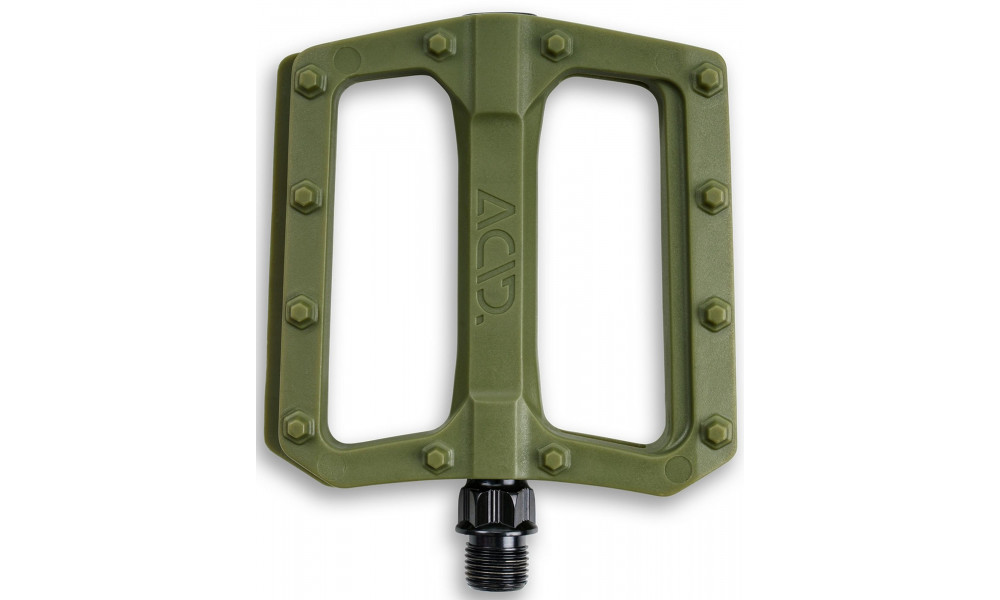 Pedals ACID Flat C3-ZP plastic olive green - 2