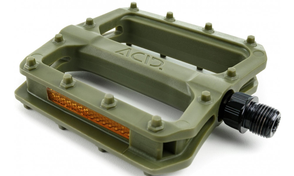 Pedals ACID Flat C3-ZP plastic olive green - 3