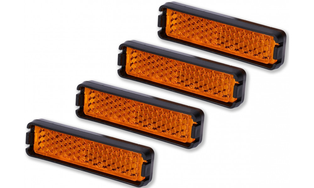 Pedal reflector set ACID orange - 1