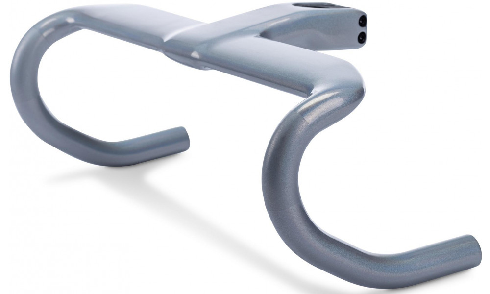 Руль Cube Litening Aero Carbon C:68 with integrated stem 420/100mm flashwhite - 2