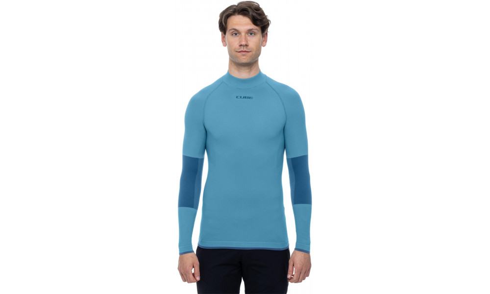 Baselayer shirt Cube Race Be Warm L/S blue - 5