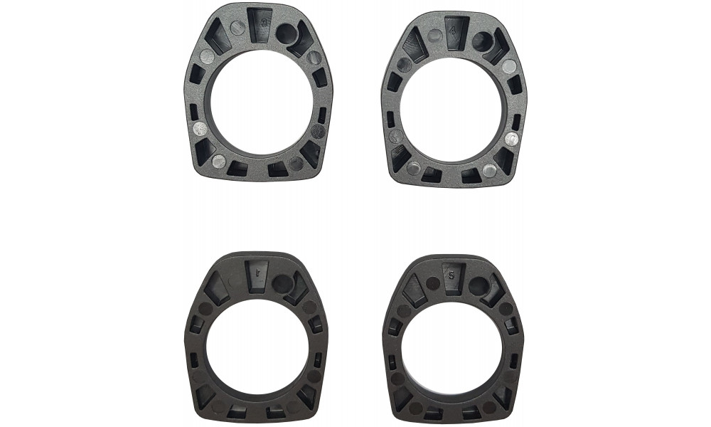 Headset spacer set Cube Asymmetric 1-1/8" for Hybrid stems 