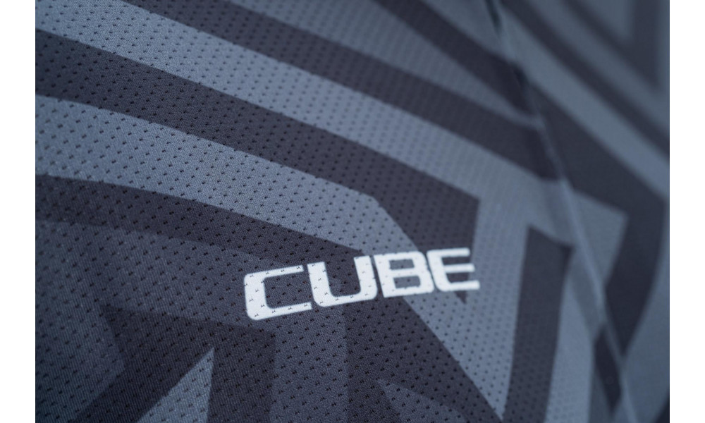 Jersey Cube MTB CMPT S/S Full Zip black'n'grey - 2