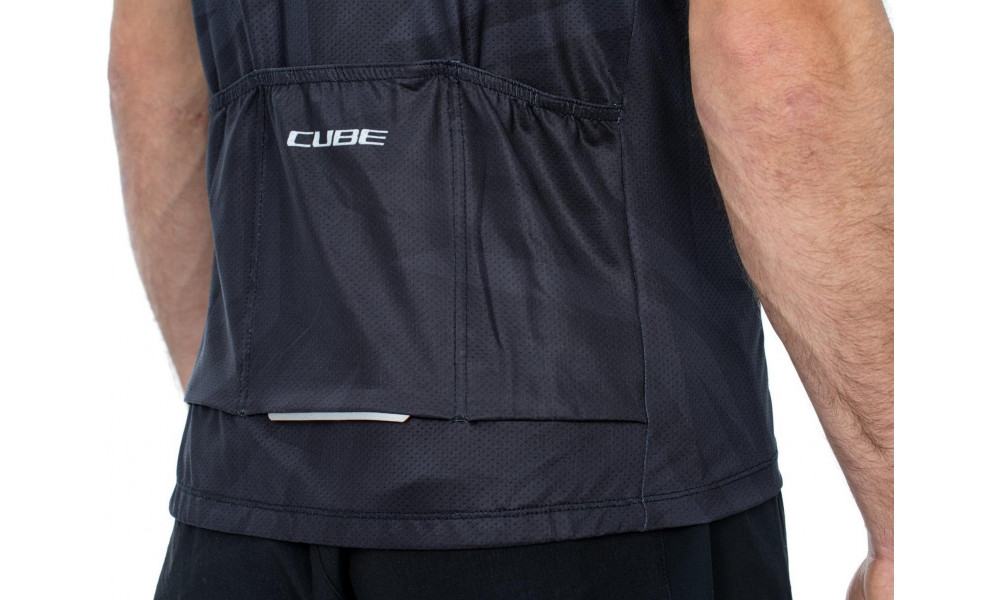 Jersey Cube MTB CMPT S/S Full Zip black'n'grey - 3