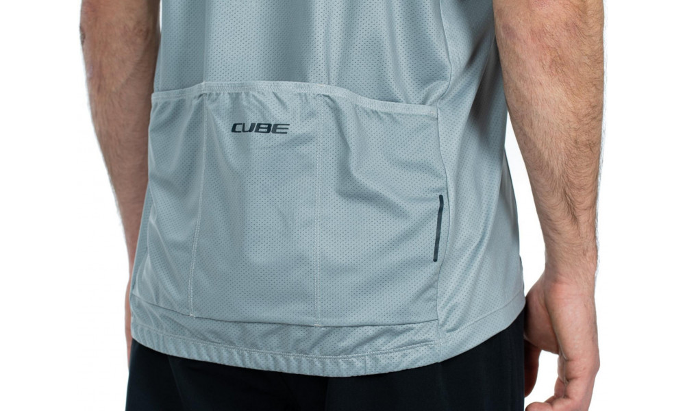 Jersey Cube MTB CMPT S/S Half Zip grey - 3