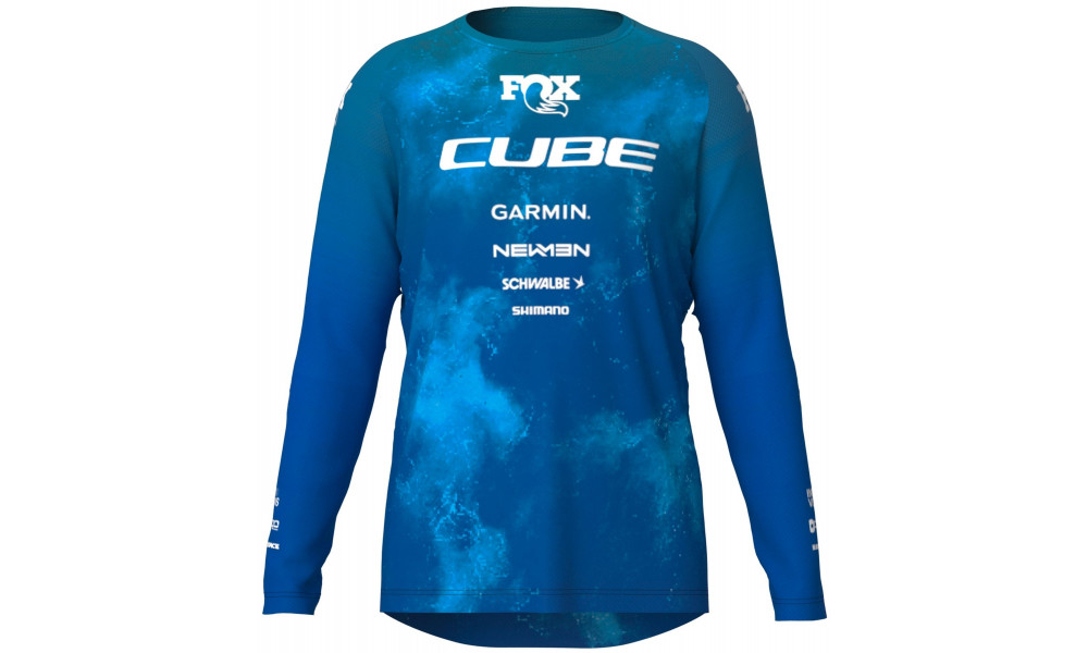 Jersey Cube Rookie x Actionteam MTB L/S blue'n'green - 1