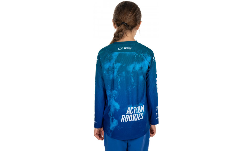 Jersey Cube Rookie x Actionteam MTB L/S blue'n'green - 2