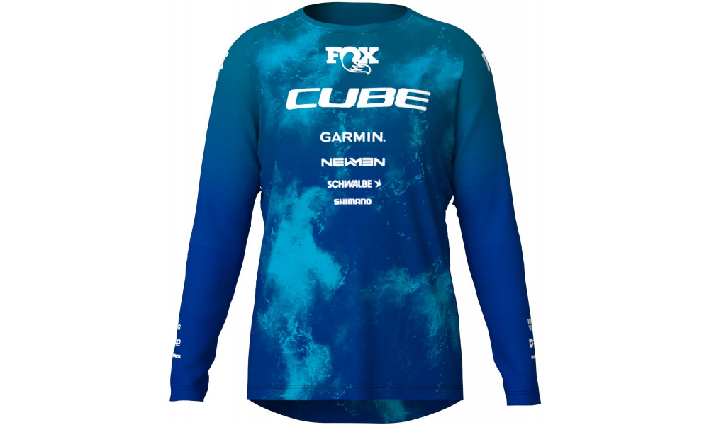 Веломайка Cube X Actionteam MTB L/S blue'n'green - 1