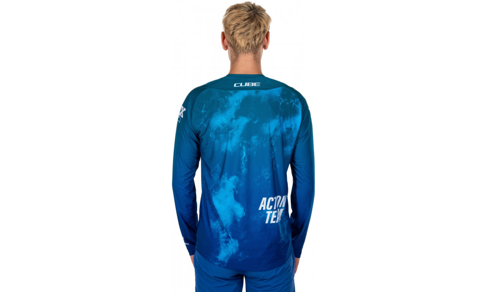 Веломайка Cube X Actionteam MTB L/S blue'n'green - 5