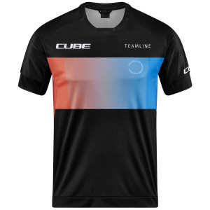 Jersey Cube Round S/S MTB black'n'blue'n'red