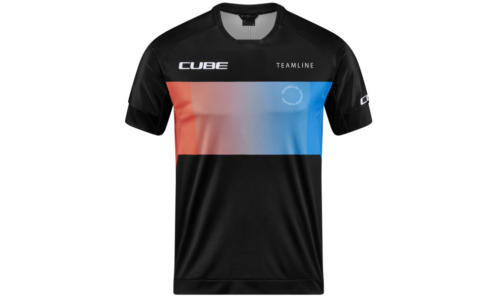 Jersey Cube Round S/S MTB black'n'blue'n'red - 1