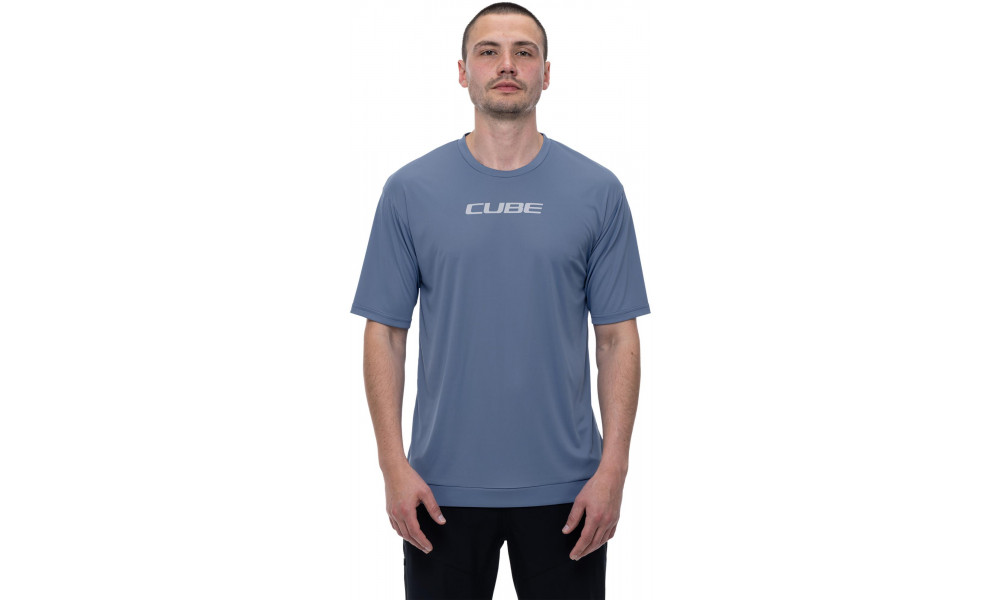 Веломайка Cube Round TECH MTB S/S smoke blue - 4