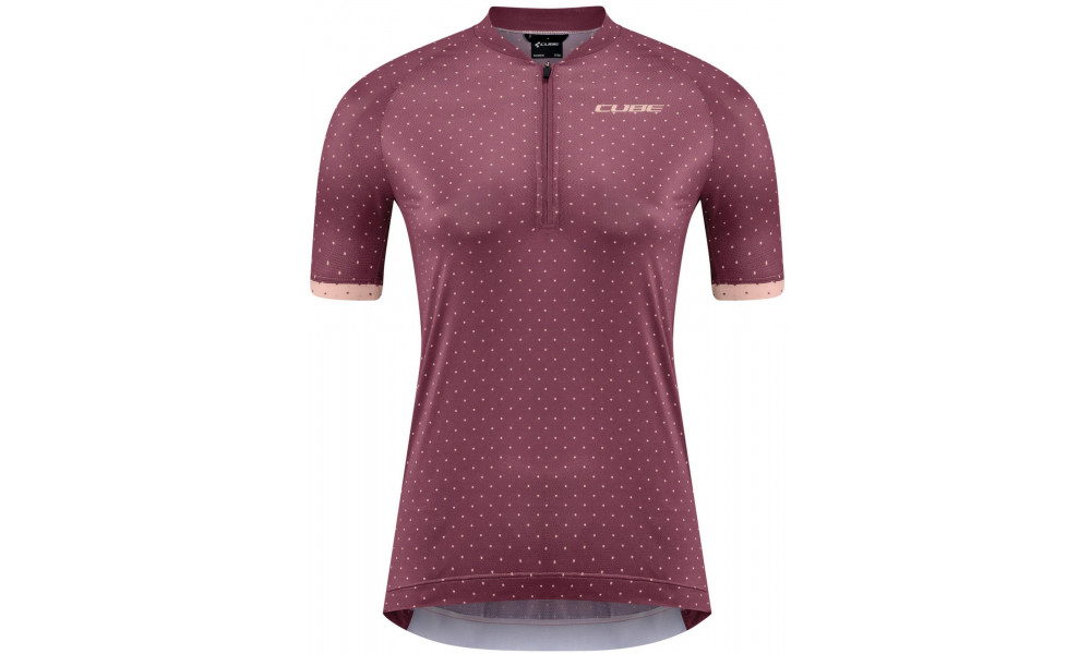 Jersey Cube MTB WS S/S Half Zip berry - 1