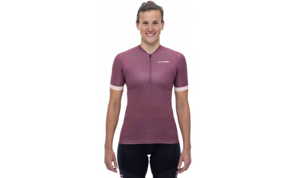 Веломайка Cube MTB WS S/S Half Zip berry - 3