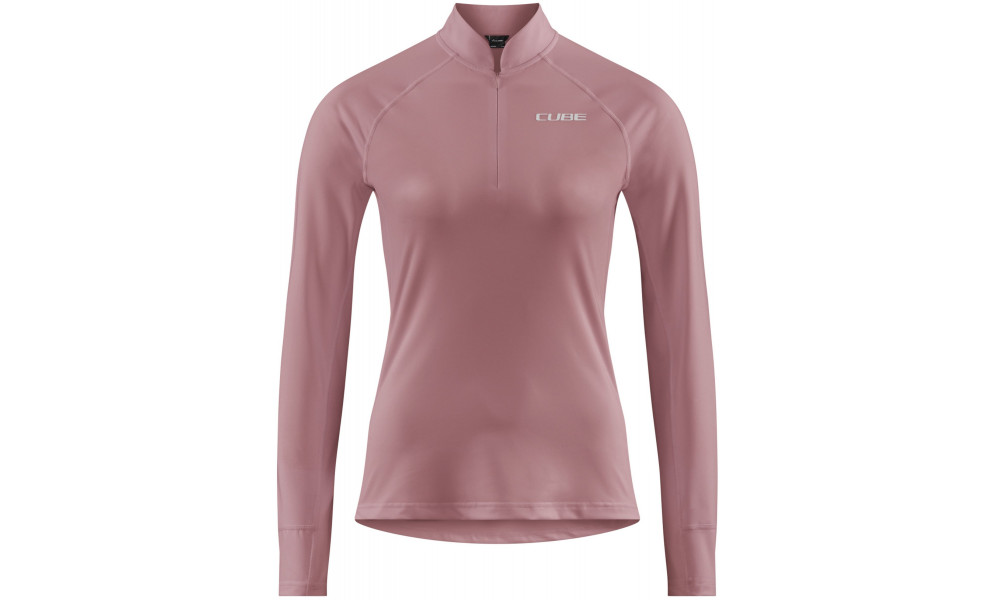 Jersey Cube MTB WS L/S Half Zip rose - 1