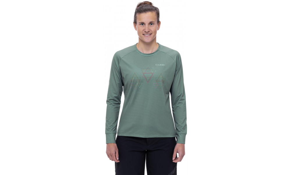 Jersey Cube Round MTB WS L/S green - 4