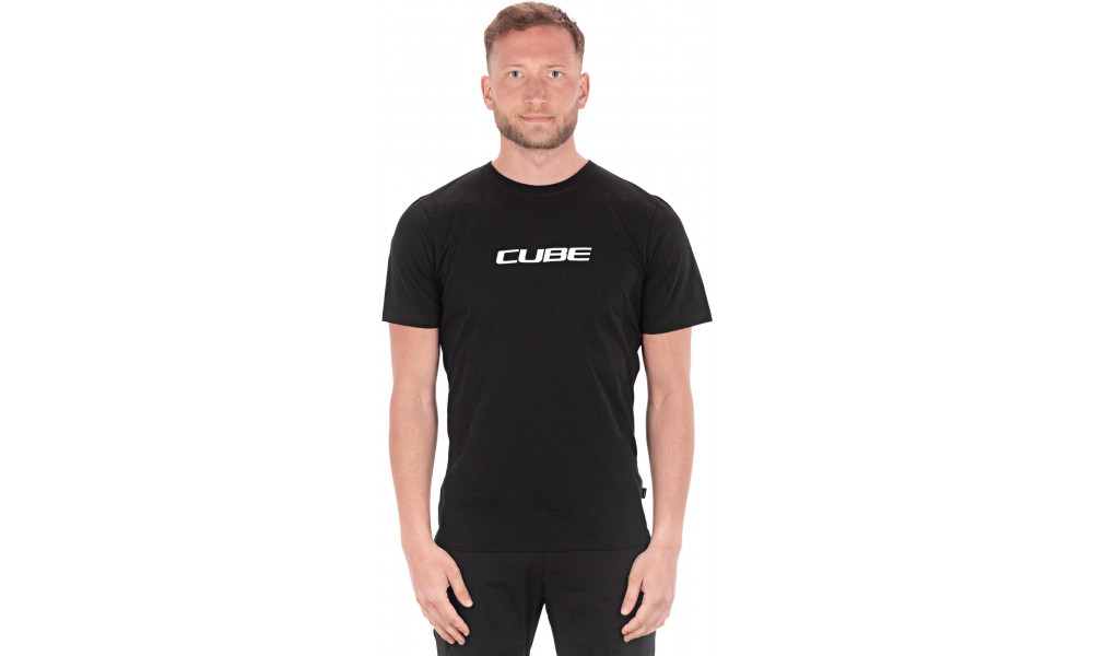 T-Shirt Cube Organic Classic Logo black'n'white - 3
