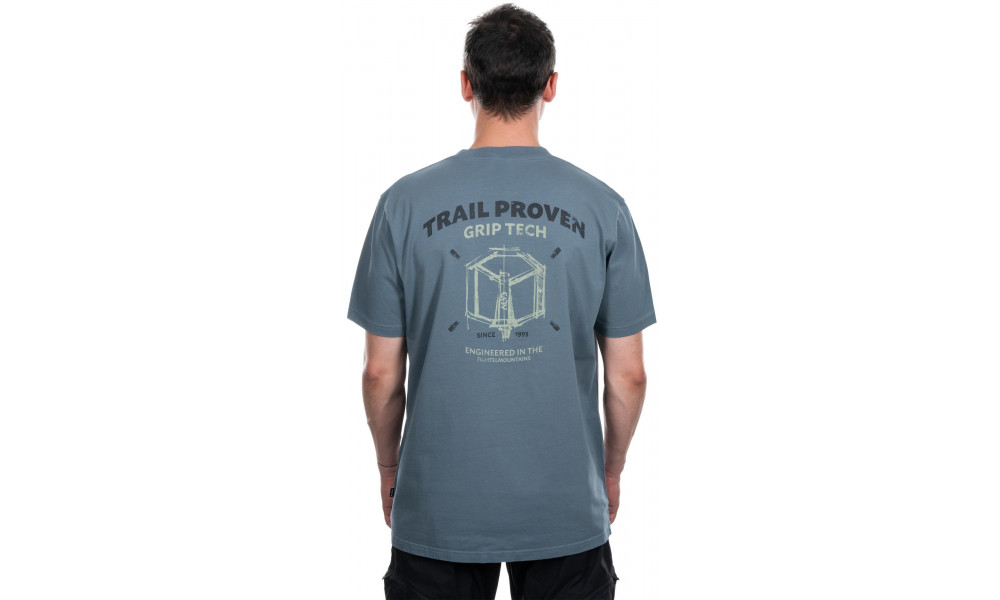 T-Shirt Cube Organic Trail Proven GTY Fit petrol - 2