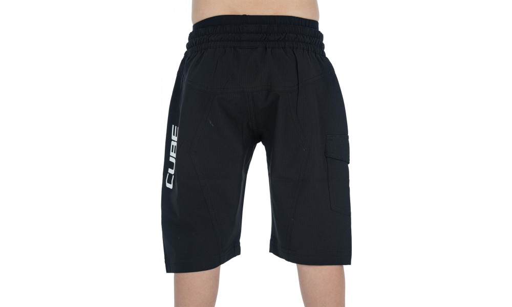 Shorts Cube Baggy Rookie Road/XC with liner black'n'white - 2