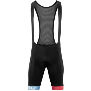 Велошорты с лямками Cube Road/XC black'n'blue'n'red