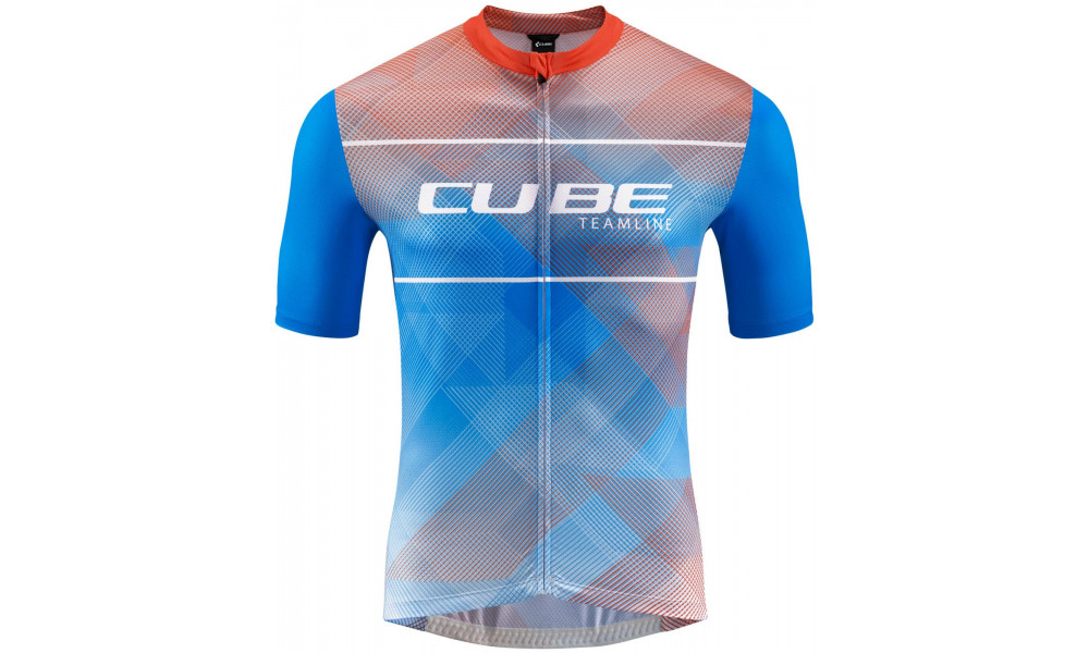 Jersey Cube CMPT Road/XC S/S white'n'blue'n'red - 1