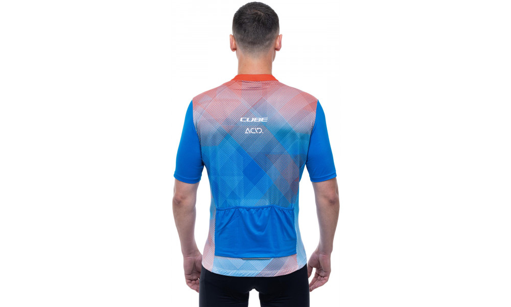 Jersey Cube CMPT Road/XC S/S white'n'blue'n'red - 4