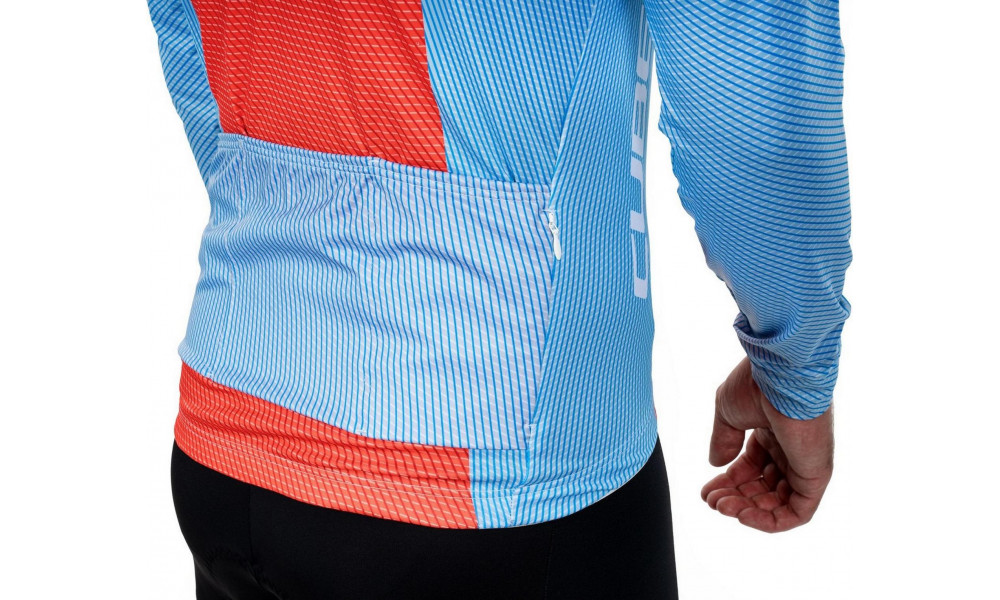Jersey Cube X Factory Racing Road/XC L/S blue'n'orange - 4