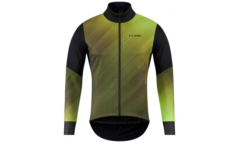 Jacket Cube Softshell Road/XC Safety black'n'neon yellow - 1