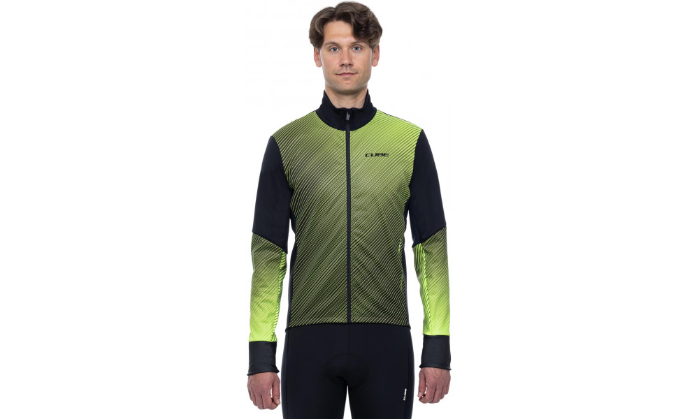 Велокуртка Cube Softshell Road/XC Safety black'n'neon yellow - 5
