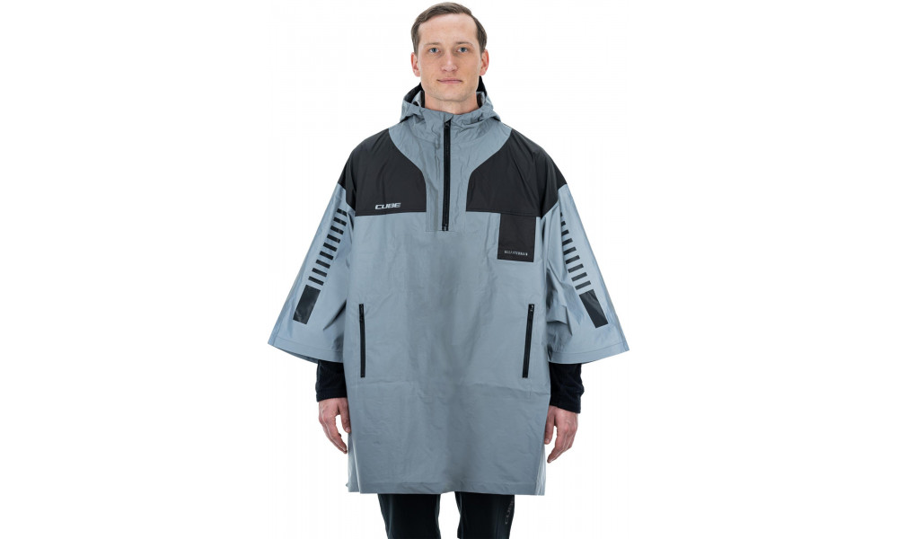 Poncho Cube Utility Road/XC Safety silver'n'grey - 7