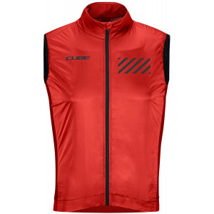 Gilet Cube Wind Road/XC red