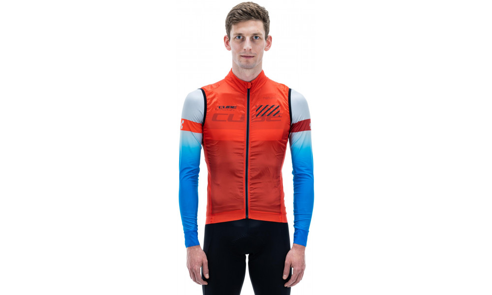 Gilet Cube Wind Road/XC red - 5
