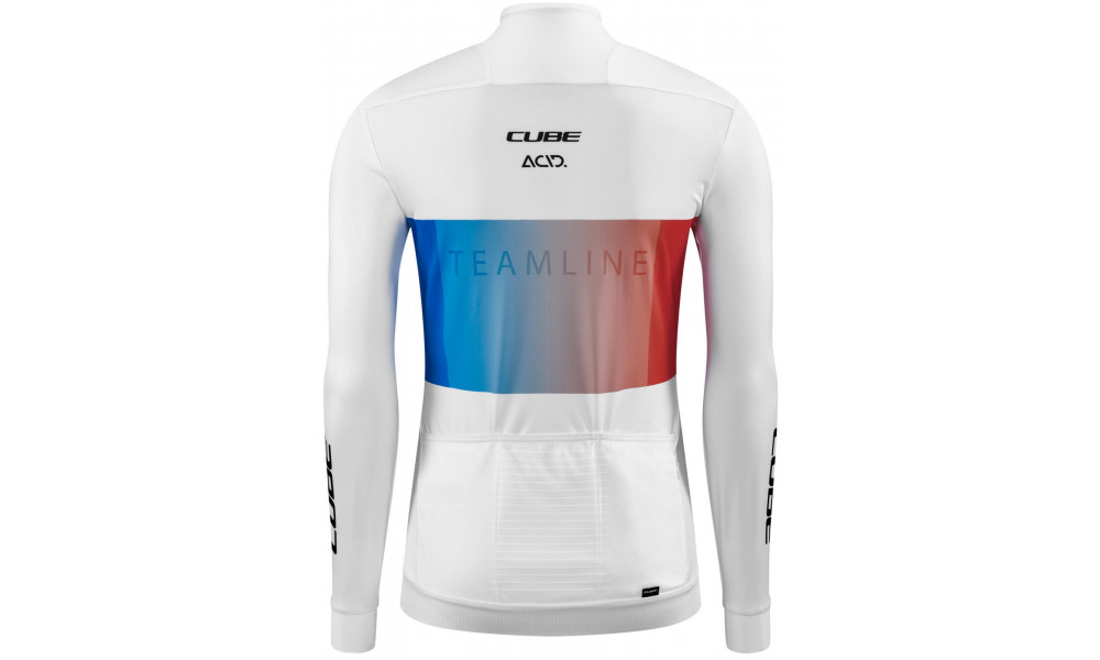 Jersey Cube WS Road/XC L/S white'n'blue'n'red - 6