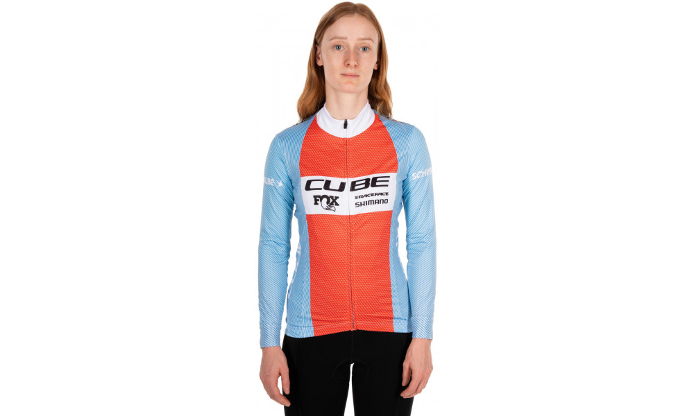 Веломайка Cube X Factory Racing WS Road/XC L/S blue'n'orange - 5