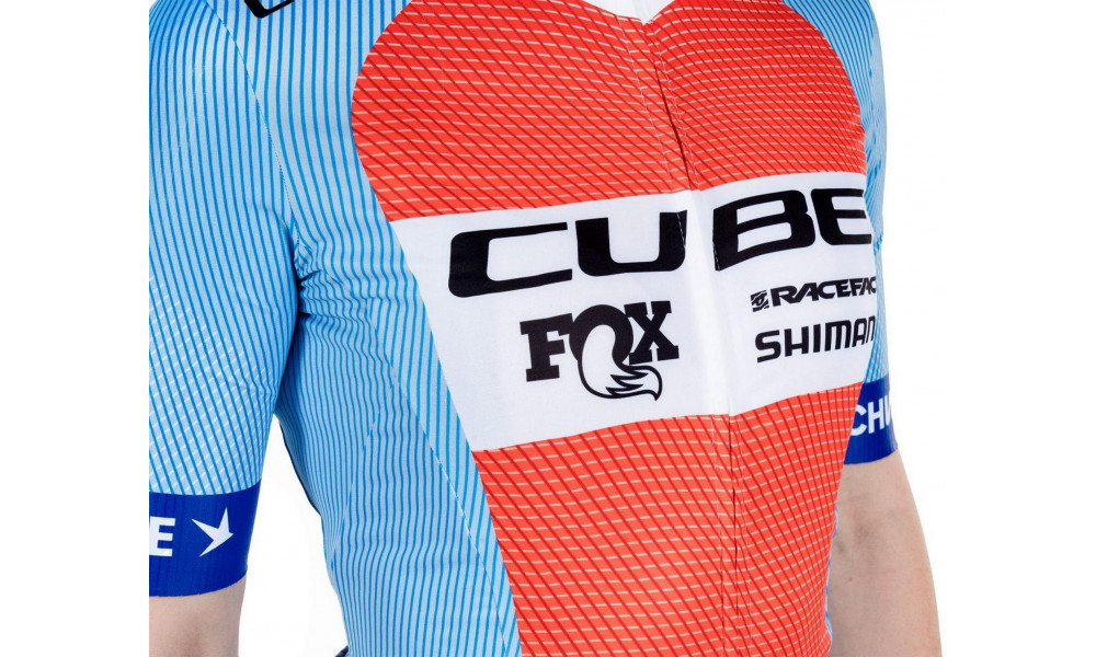 Jersey Cube X Factory Racing WS Road/XC S/S blue'n'orange - 3