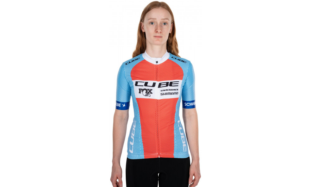 Jersey Cube X Factory Racing WS Road/XC S/S blue'n'orange - 5