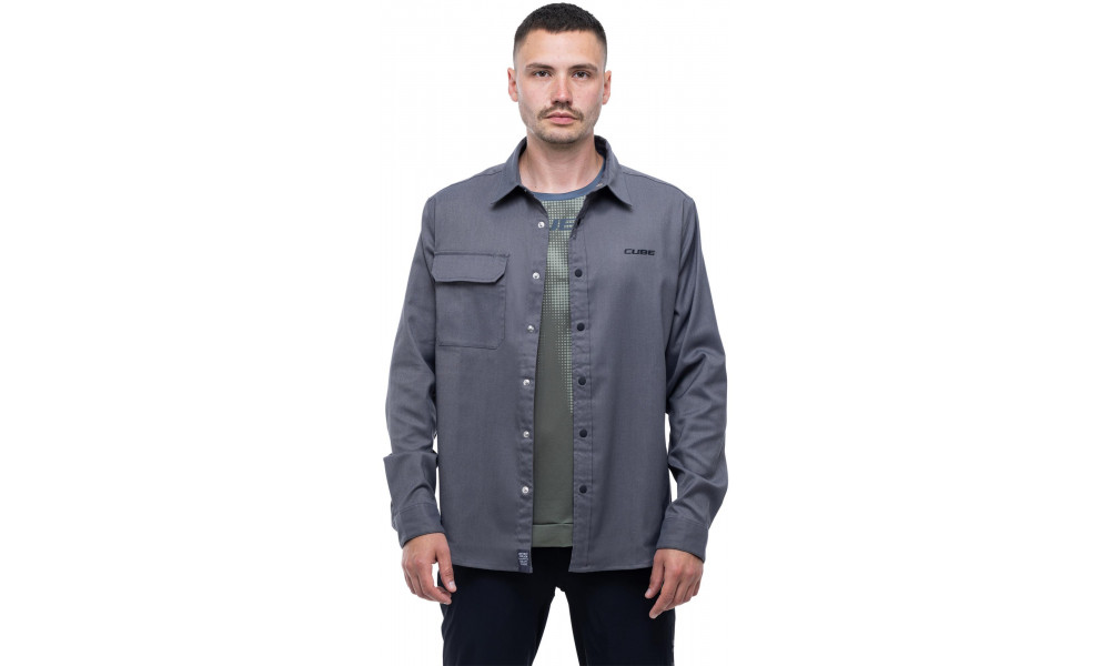 Рубашка Cube Vertex L/S grey - 6