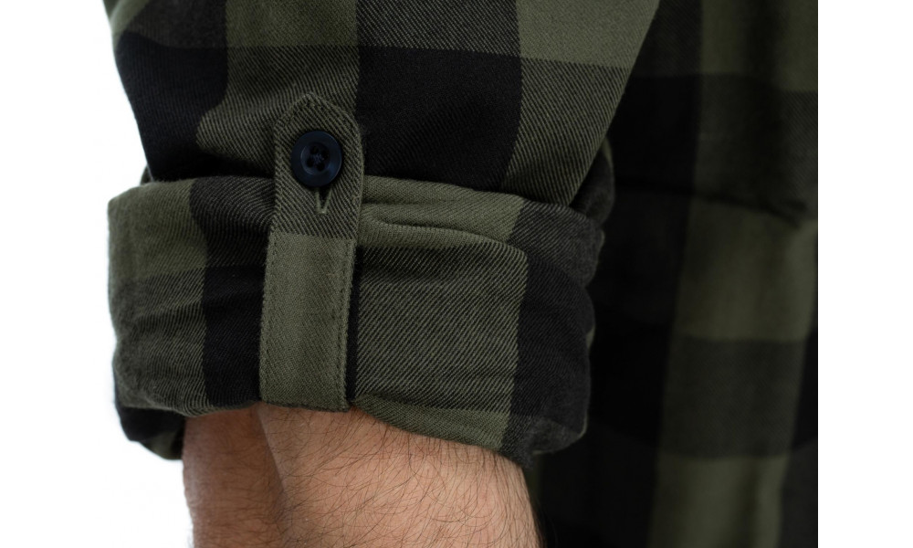 Рубашка Cube Work L/S olive check - 2