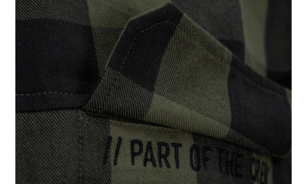 Рубашка Cube Work L/S olive check - 3