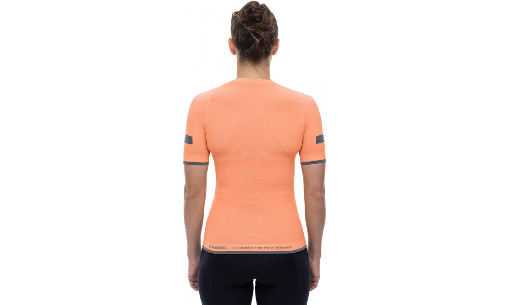 Baselayer shirt Cube WS Race Be Cool S/S coral - 4